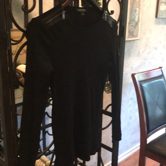 RALPH LAUREN DRESS TOP. Size Small. Black - Picture 4 of 5